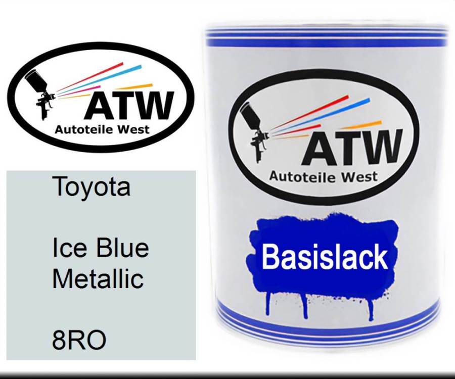 Toyota, Ice Blue Metallic, 8RO: 1L Lackdose, von ATW Autoteile West.